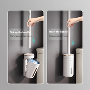 Wall Mounted Disposable Toilet Brush Set
